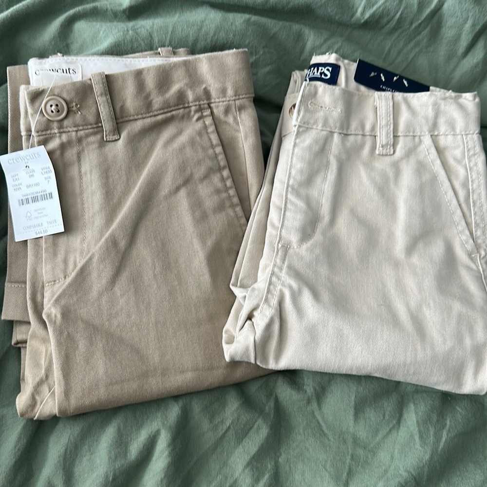 3 pair- Boys khaki pants youth 6-7